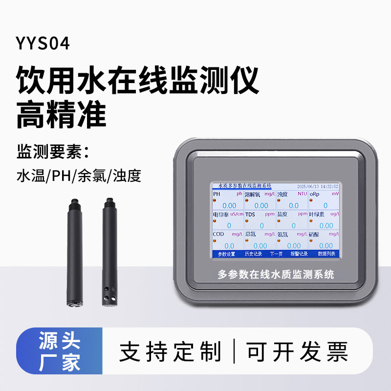 飲用水水質監測參數(水溫、ph、余氯、濁度)