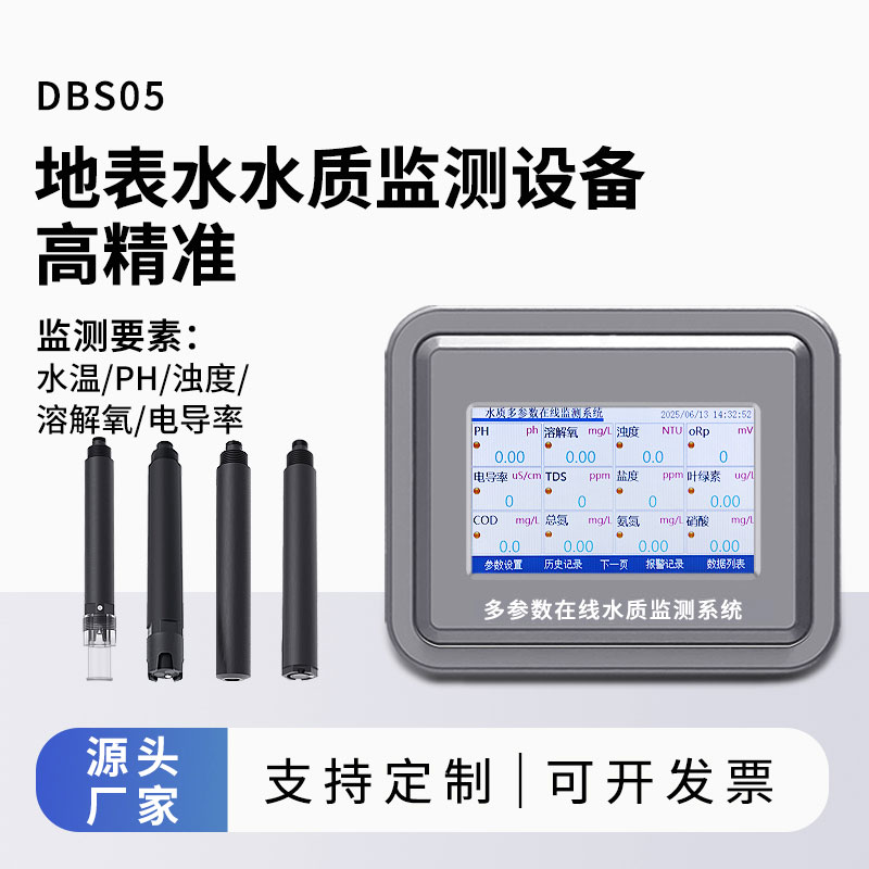 地表水水質監測參數（水溫、ph、溶解氧、濁度、電導率）